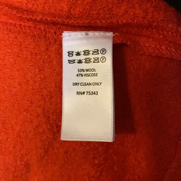 Rachel Zoe wool orange long blazer jacket small - Picture 5 of 6